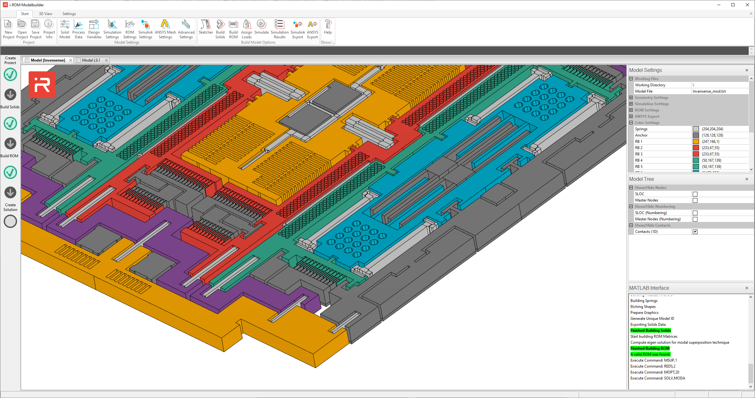 MEMS models have never been easier to calculate than with the i-ROM MODELBUILDER